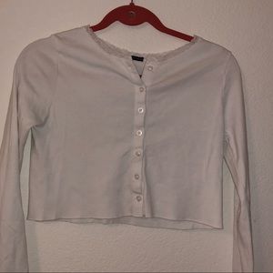 Brandy Melville Rare Lace Button Up